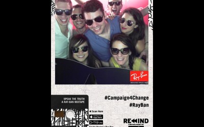 Ray Ban: Social Media Photo Booth