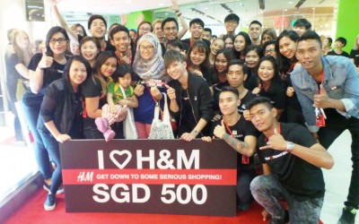 H&M Tampines Store Opening Selfie Wefie Photo Booth